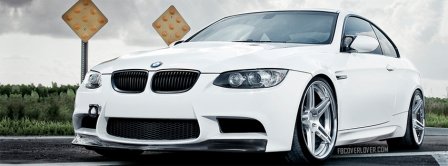 White BMW 335i Facebook Covers